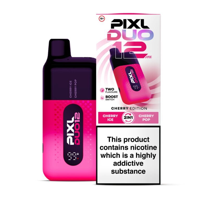 Pixl Duo 12000 Vape Kit Box of 5 Cherry Edition