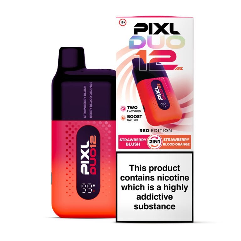Pixl Duo 12000 Vape Kit Box of 5 Red Edition