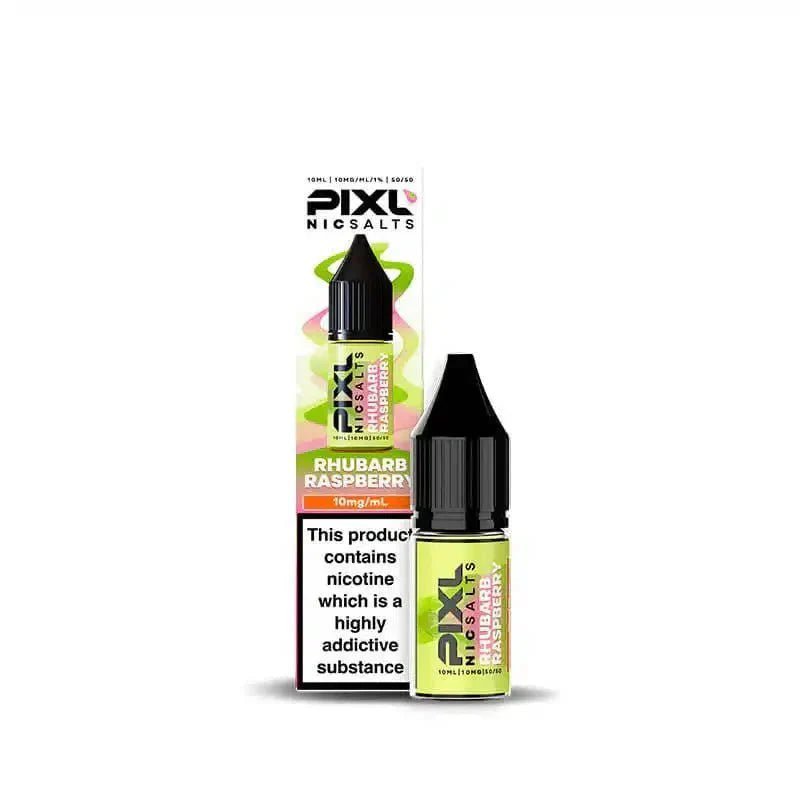 PIXL Nic Salt 10ml E - Liquids Box of 10 Rhubarb Raspberry