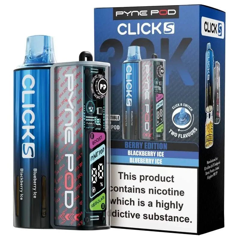 Pyne Pod Click S 30K Pod Vape Kit Pack of 5 Berry Edition