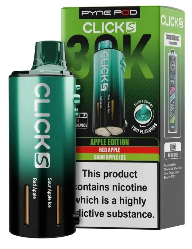 Pyne Pod Click S 30K Replacement Pods Pack of 5 Apple Edition
