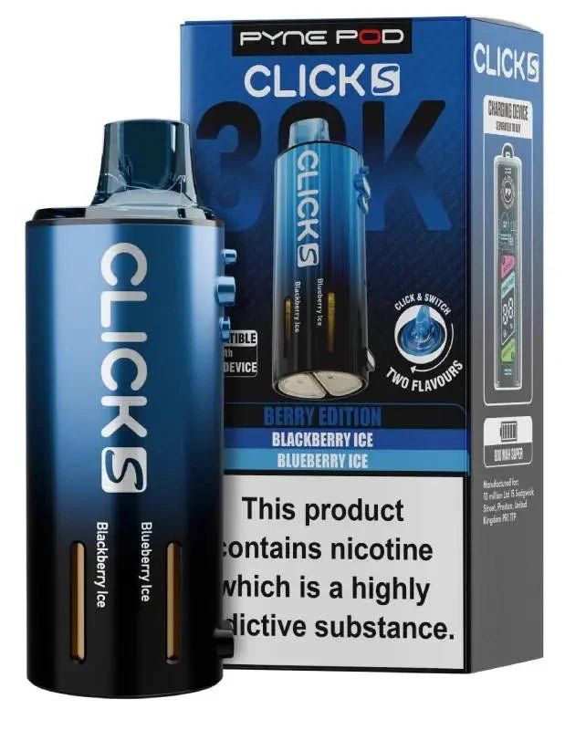 Pyne Pod Click S 30K Replacement Pods Pack of 5 Berry Edition