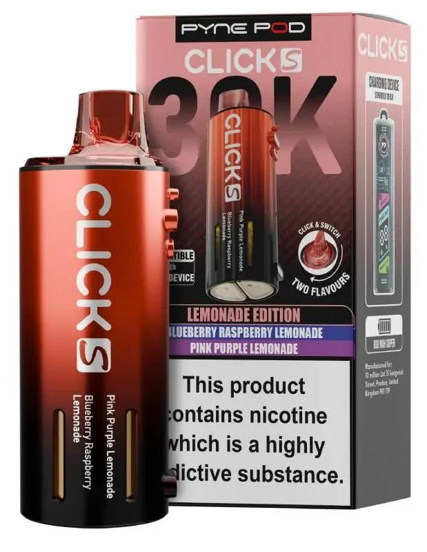 Pyne Pod Click S 30K Replacement Pods Pack of 5 Lemonade Edition