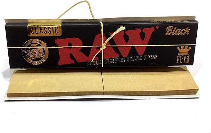 Raw Black Connoisseur Rolling Paper King Size 24 Booklets