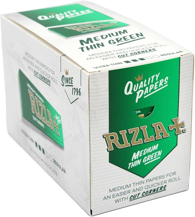 Rizla Green Rolling Paper Regular 100 Booklets