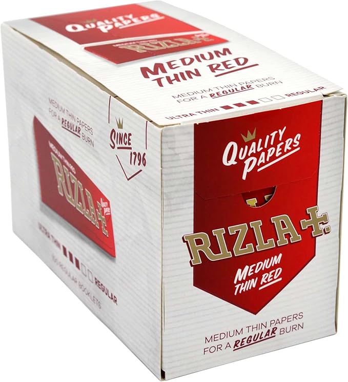 Rizla Red Rolling Paper Regular 100 Booklets