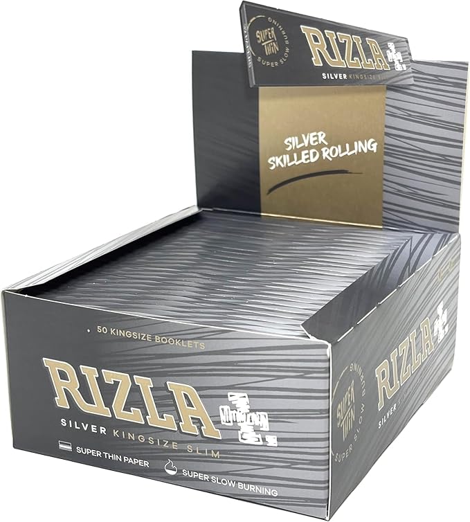 Rizla Silver Rolling Paper King Size 50 Booklets
