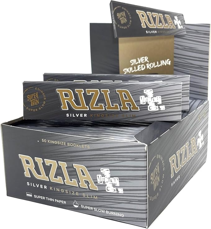 Rizla Silver Rolling Paper King Size 50 Booklets