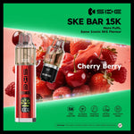 Ske Bar 15k Prefilled Pod Vape Kit - Pack of 5 Cherry Berry *New*