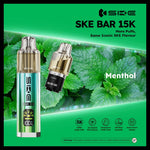 Ske Bar 15k Prefilled Pod Vape Kit - Pack of 5 Menthol *New*