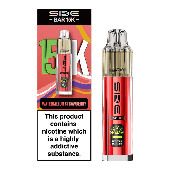 Ske Bar 15k Prefilled Pod Vape Kit - Pack of 5 Watermelon Strawberry