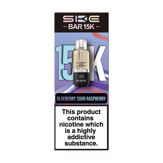 Ske Bar 15k Replacement Pods Pack of 5 Blue Sour Raspberry