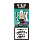 Ske Bar 15k Replacement Pods Pack of 5 Fresh Menthol Mojito