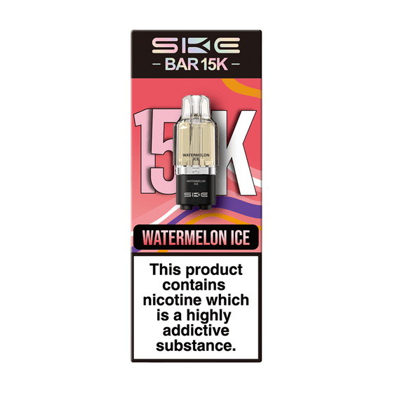 Ske Bar 15k Replacement Pods Pack of 5 Watermelon Ice