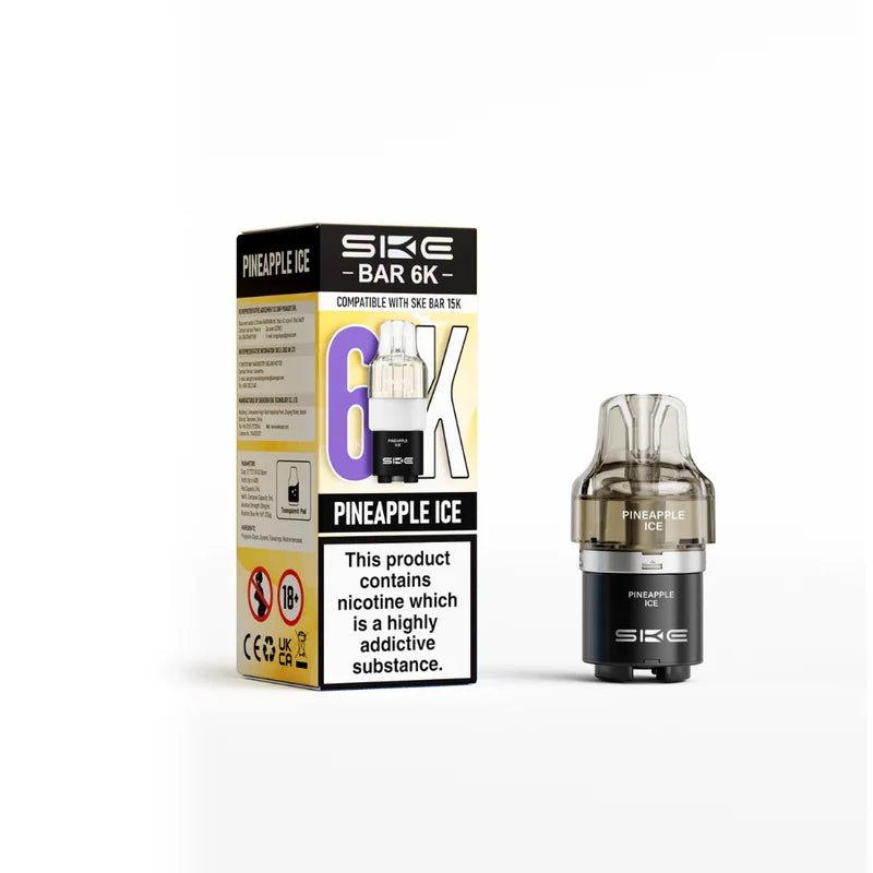 SKE Bar 6K Refill Pods - Pack of 5 Pineapple Ice