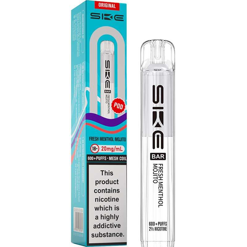 SKE CRYSTAL 600 Puff ORIGINAL Replacement Pods Fresh Menthol Mojito