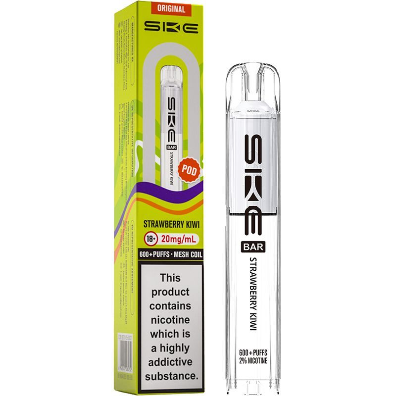 SKE CRYSTAL 600 Puff ORIGINAL Replacement Pods Strawberry Kiwi