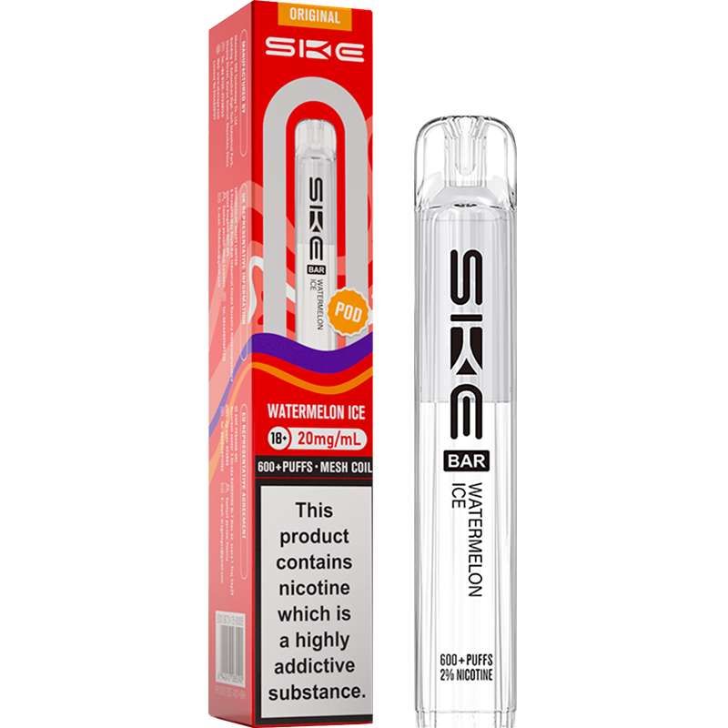 SKE CRYSTAL 600 Puff ORIGINAL Replacement Pods Watermelon Ice
