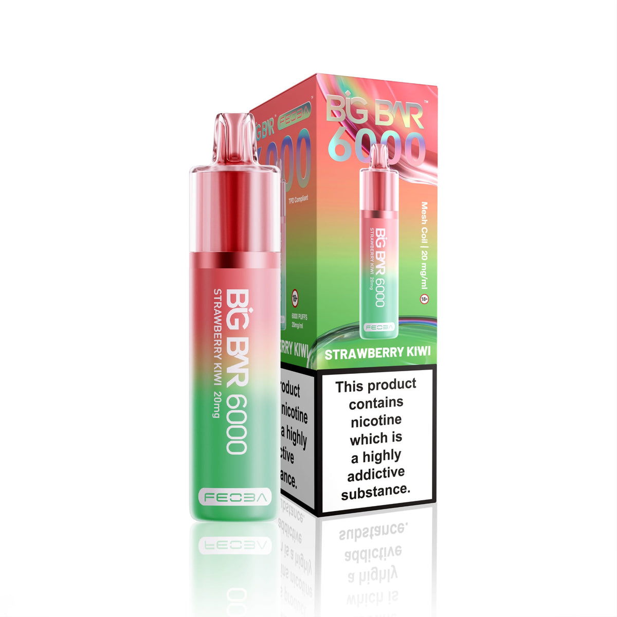 Feoba Big Bar 6000 Puffs Disposable Vape (Box of 5)