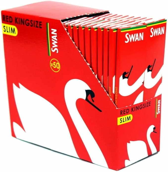 Swan Red Rollling Paper King Size 50 Booklets