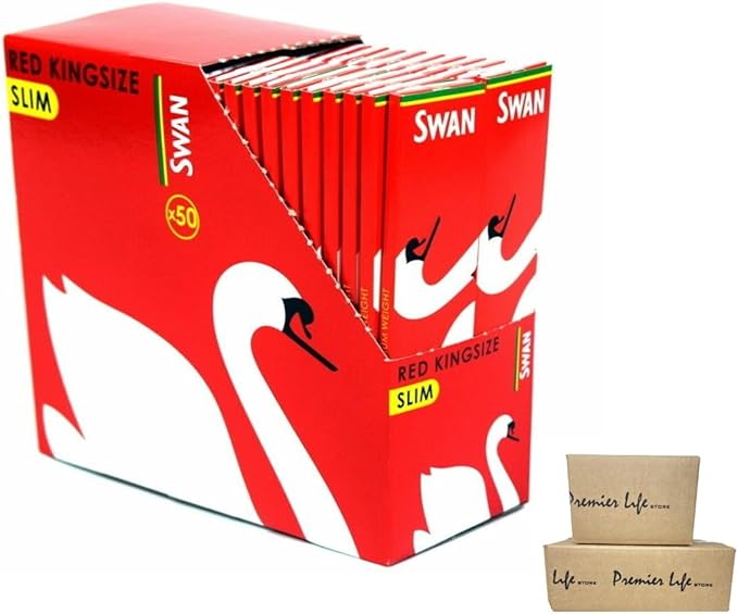 Swan Red Rollling Paper King Size 50 Booklets