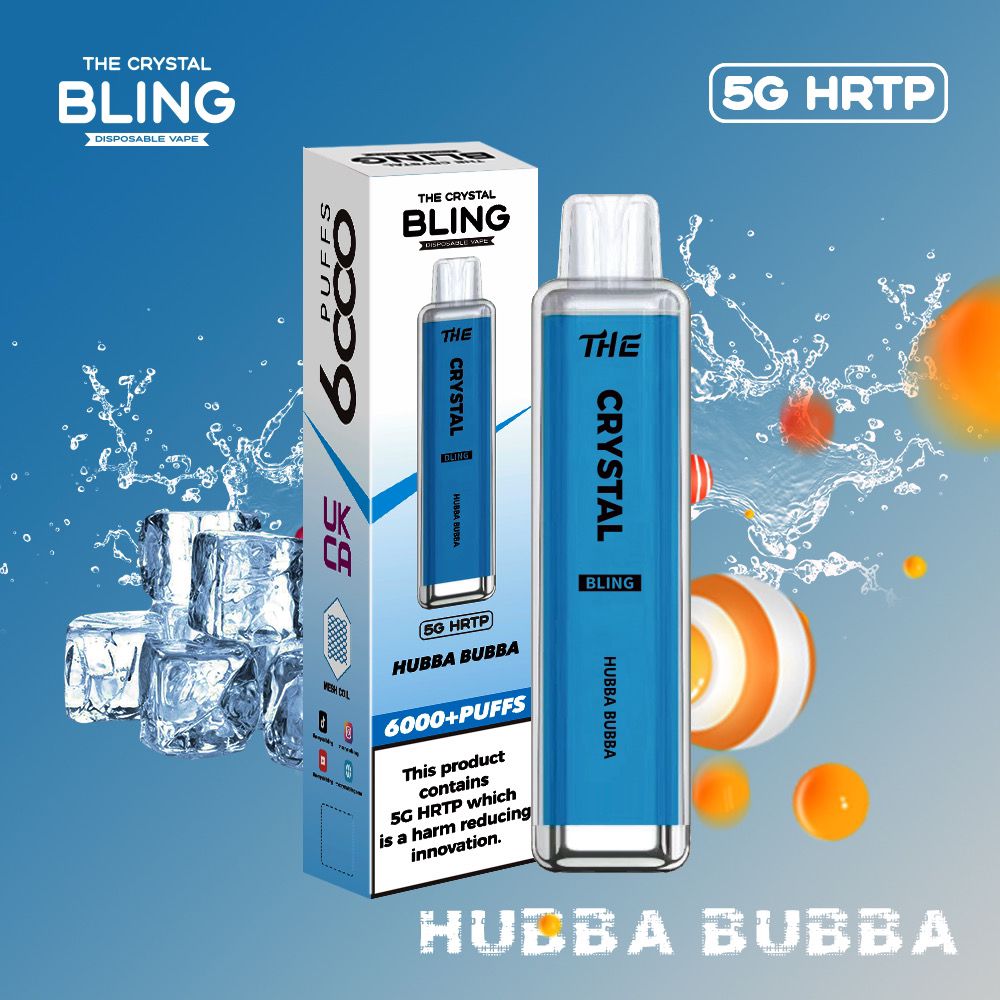 Buy The Crystal Bling 6000 Disposable Vape 5G HRTP Box of 10 - Bulk Vape Wholesale