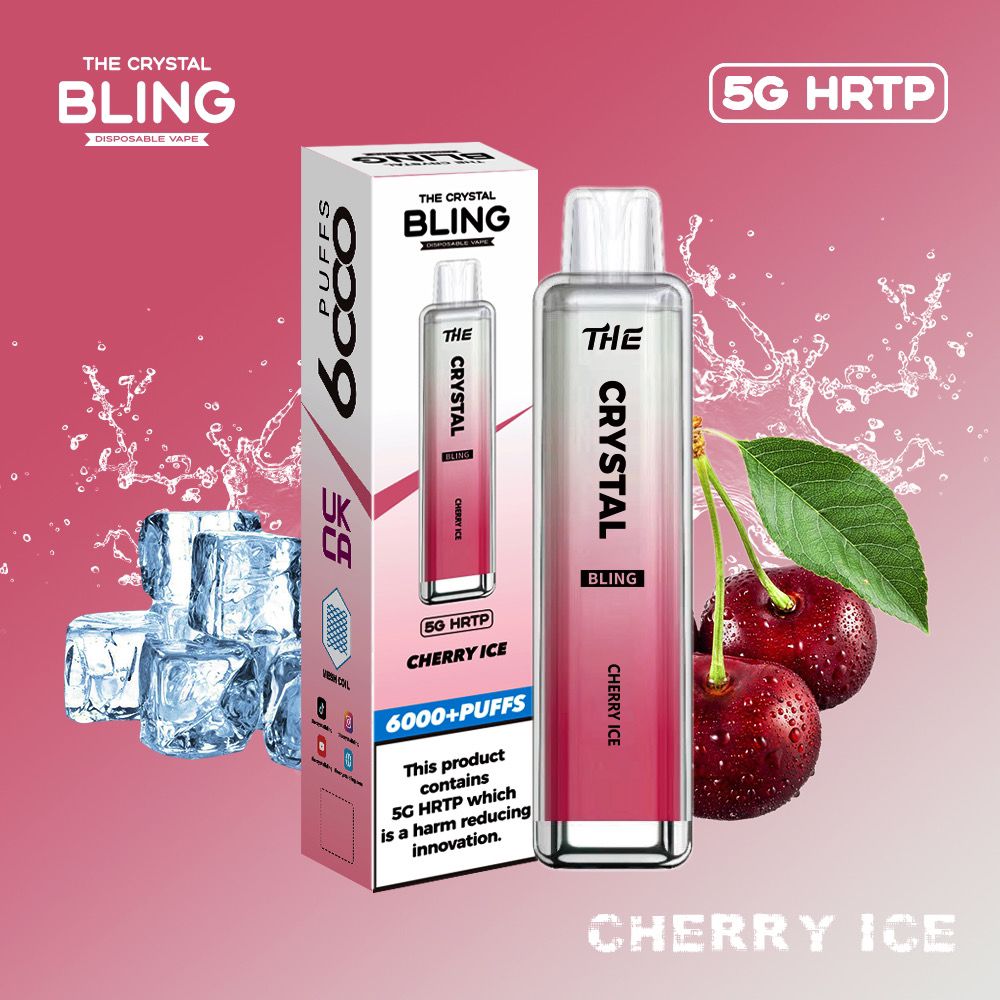 Buy The Crystal Bling 6000 Disposable Vape 5G HRTP Box of 10 - Bulk Vape Wholesale