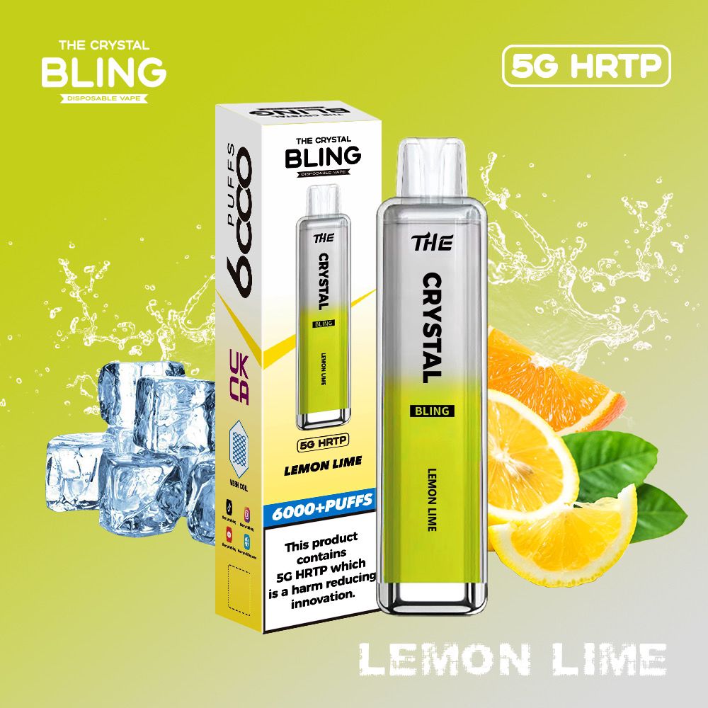 Buy The Crystal Bling 6000 Disposable Vape 5G HRTP Box of 10 - Bulk Vape Wholesale