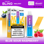 The Crystal Bling Max 10000 Prefilled Vape Pod Kit Box of 5 Blue Sour Raspberry