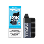 Titan 10K Puffs Disposable Vape Pod Kit Box of 5 Blue Raspberry