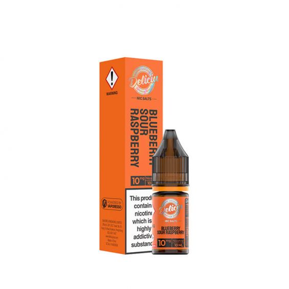 Vaporesso Deliciu Nic Salts 10ml E - liquids Box of 10 Blueberry Sour Raspberry
