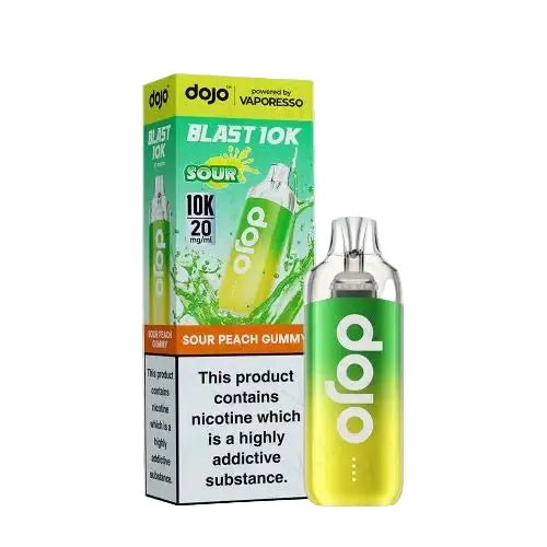 Vaporesso Dojo Blast 10k Prefilled Pod Vape Kit - Box of 5 Sour Peach Gummy