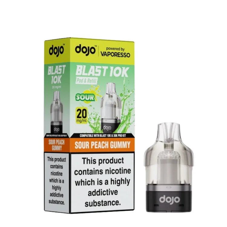 Vaporesso Dojo Blast 10K Prefilled Pods ( Pack of 5) Sour Peach Gummy