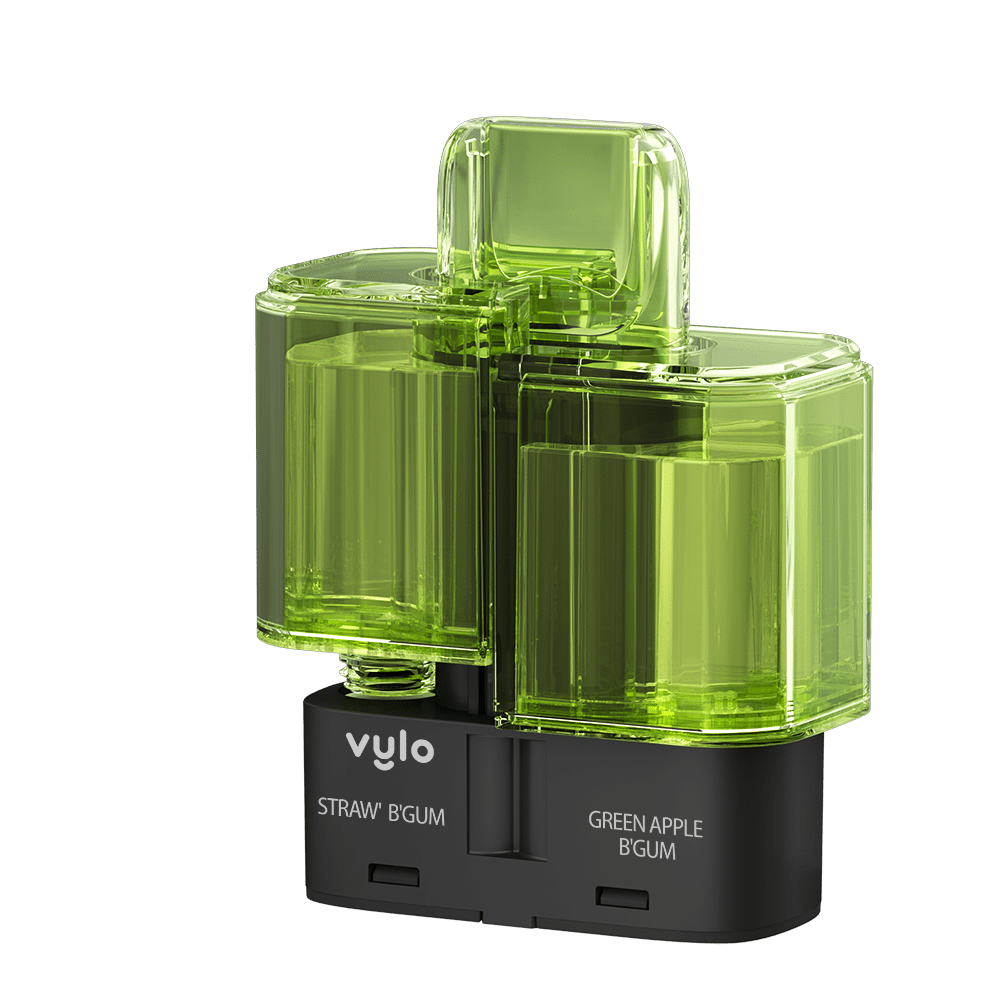 Vylo Duo 35k Prefilled Pods Box of 5 Straw'B Gum/Green Apple B'Gum