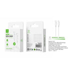 Woox MX0020 Type C to Type C PVC Data Cable, 60W 20V/3A Max, 3.3ft 1m, White