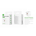 Woox MX0168 UK Type - C 20W PD & USB 3A QC Wall Charger without Cable, White