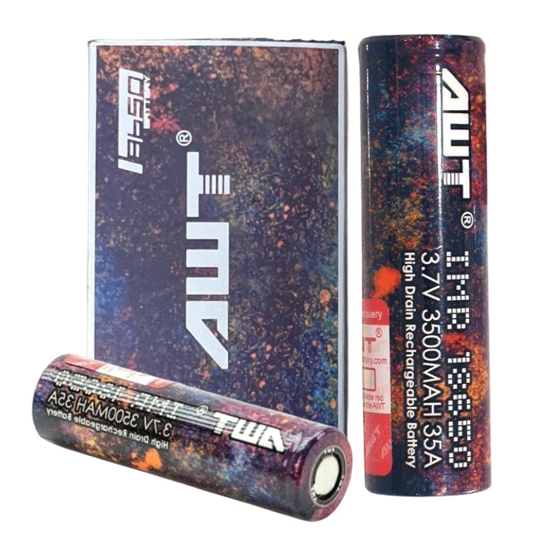 18650 AWT 3.7V 3500MAH 35A RAINBOW BATTERY [PACK OF 2] - Bulk Vape Wholesale