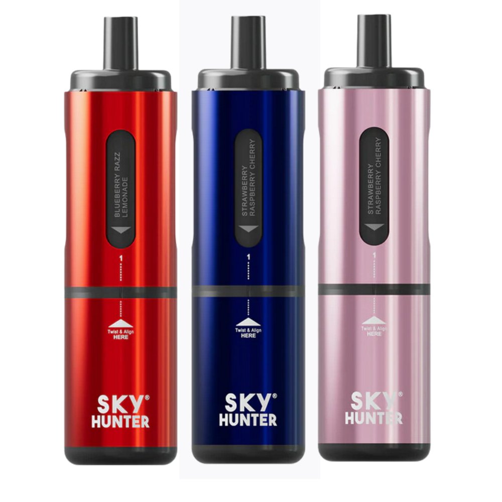 4 in 1 Sky Hunter 2600 Puffs Disposable Vape Pod Kit Pack of 5 - Bulk Vape Wholesale