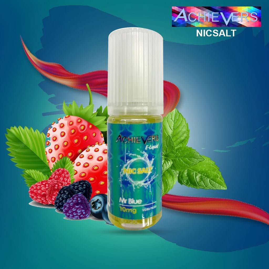Achievers Salt 10ml - Pack of 10 Mr Blue