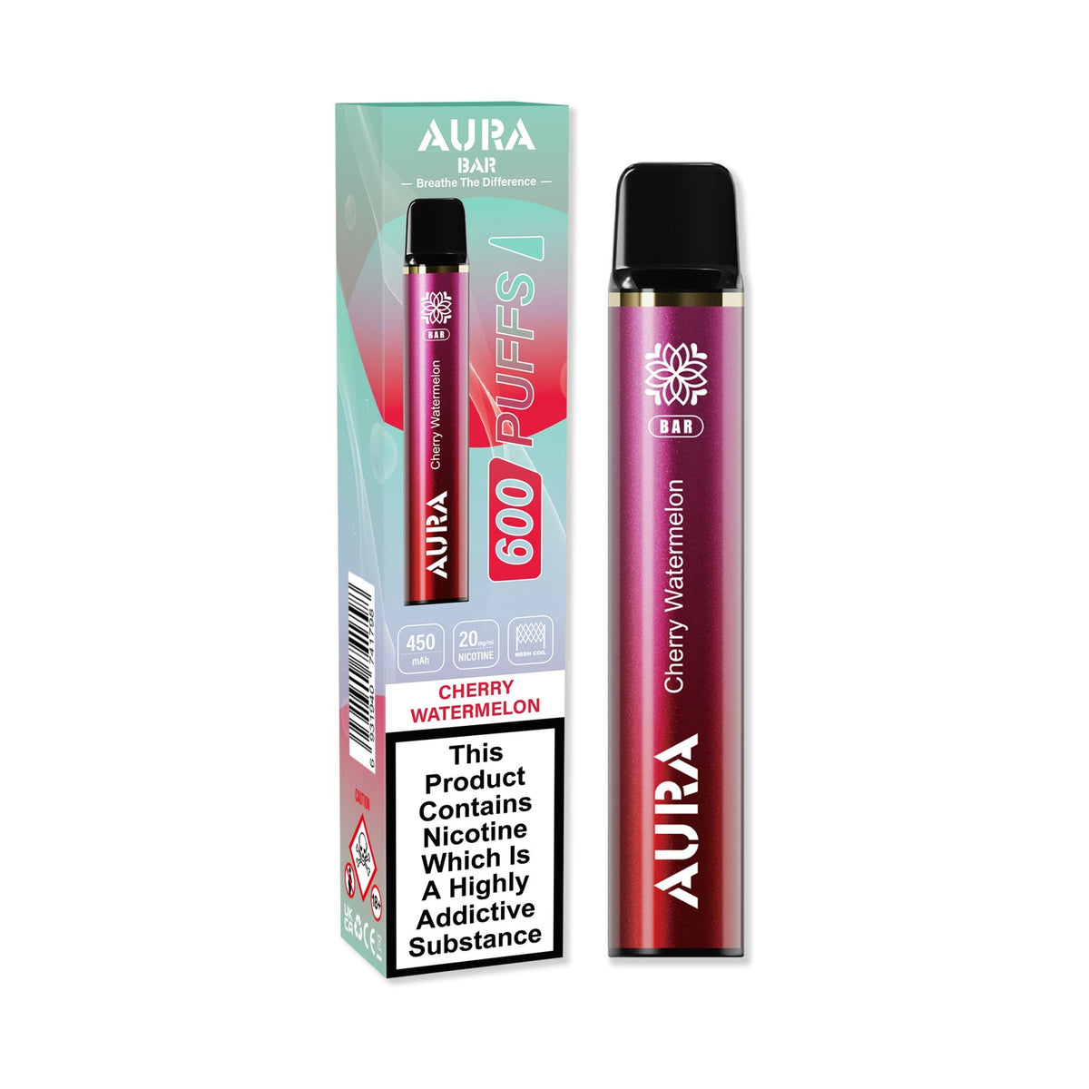 Aura Bar 600 Puffs Disposbale Vape Pod Box of 10 - Bulk Vape Wholesale