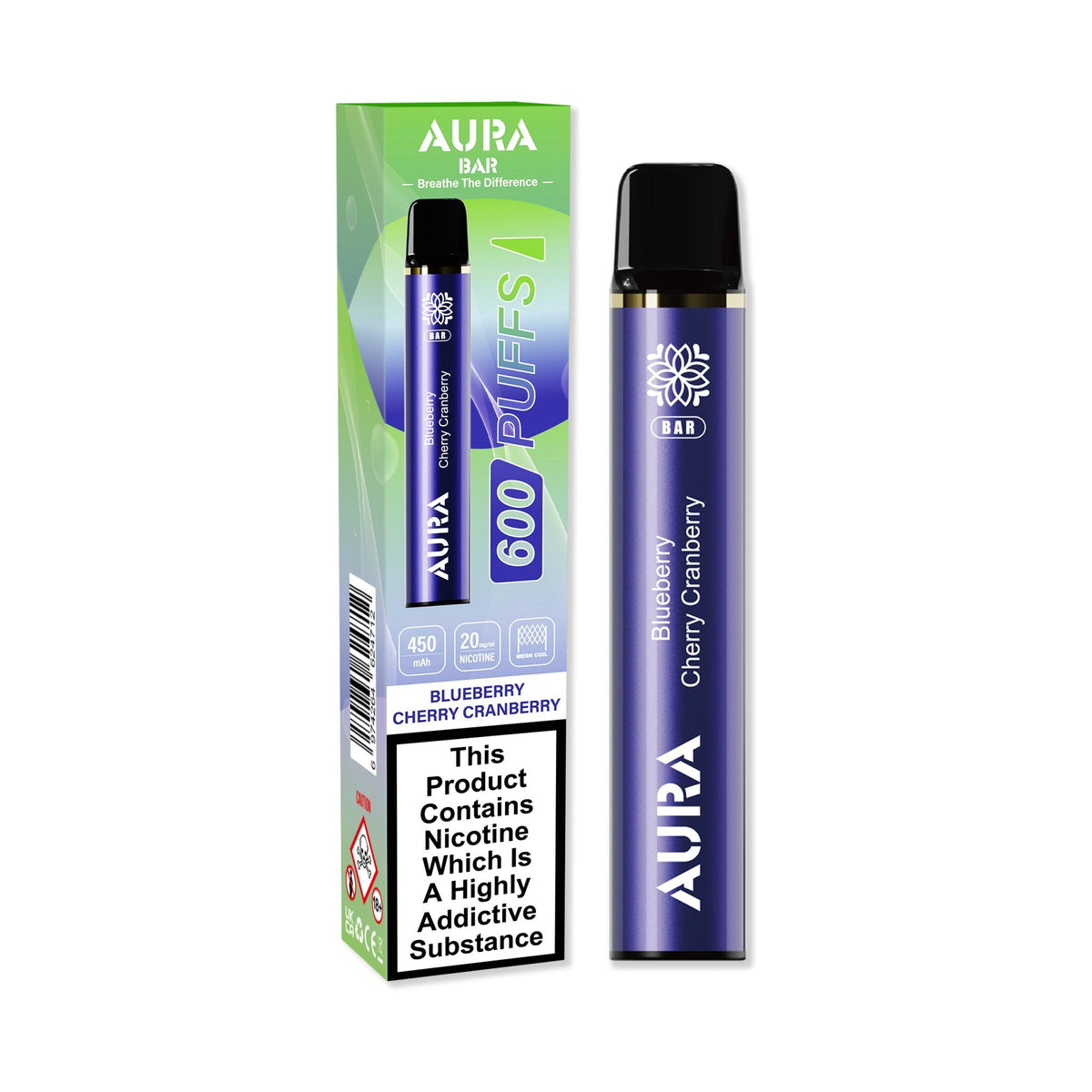Aura Bar 600 Puffs Disposbale Vape Pod Box of 10 - Bulk Vape Wholesale