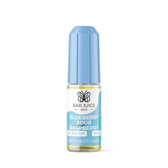 Bar Juice 5000 10ml Nic Salts E - liquids Box of 10 Blueberry Sour Raspberry