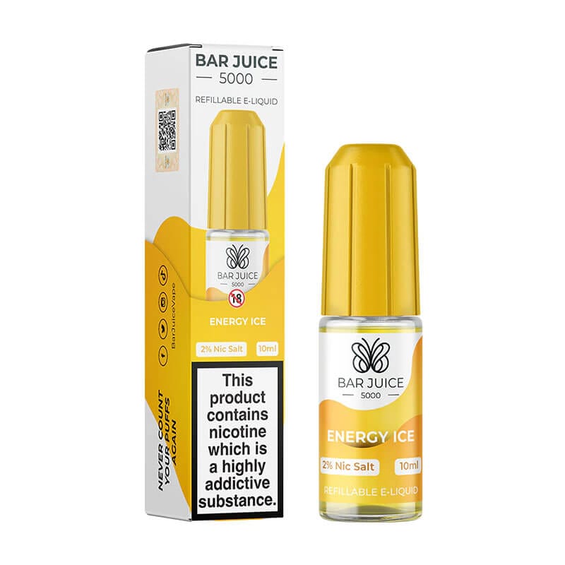 Bar Juice 5000 10ml Nic Salts E - liquids Box of 10 Energy Ice