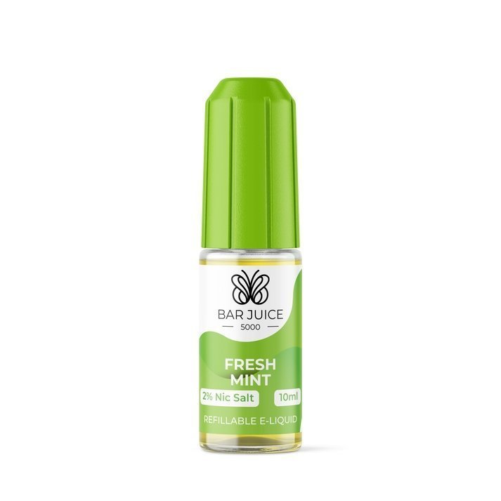 Bar Juice 5000 10ml Nic Salts E - liquids Box of 10 Fresh Mint