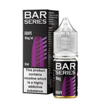Bar Series Nic Salt 10ml E - Liquid - Pack of 10 Grape