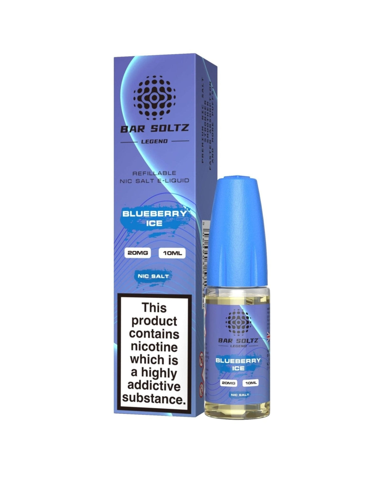 Bar soltz 10ml Nic Salt Pack of 10 Blueberry Ice
