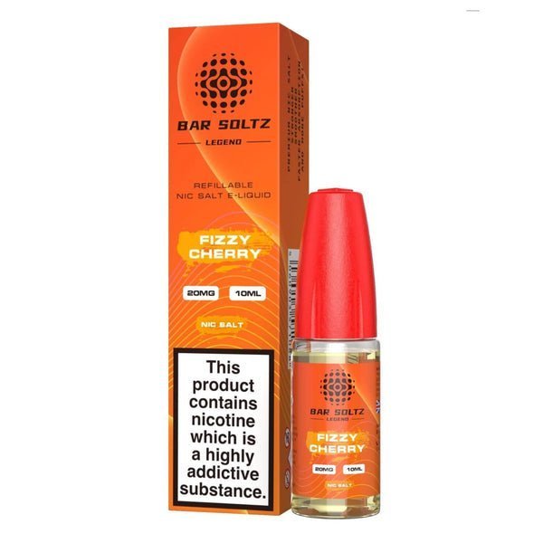 Bar Soltz Legend Nic Salts 10ml E - liquids - Box of 10 Fizzy Cherry