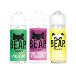 Bear Flavour 100ml E - Liquid Shortfill Strawberry Blueberry & Apple Energy