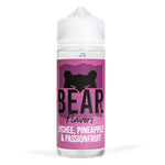 Bear Flavour 100ml E - Liquid Shortfill Lychee Pineapple & Passionfruit
