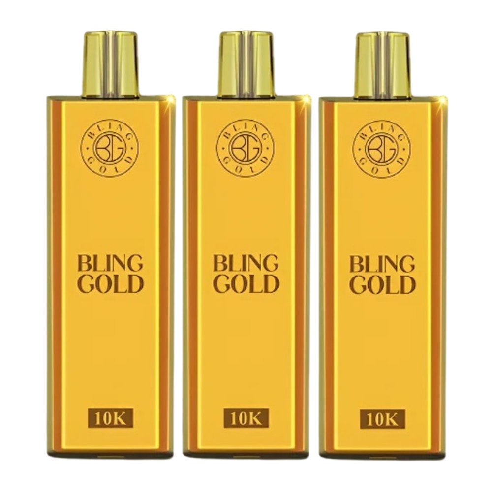 Bling Gold 10000 Puffs Disposable Vape Pod - Box of 10